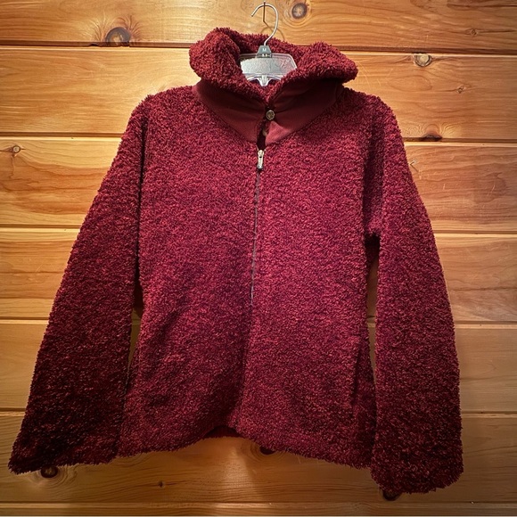 Patagonia Synchilla Sherpa full zip with button detail and pockets. Size L - Picture 1 of 8